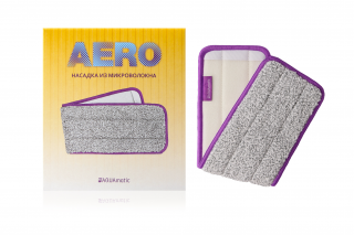 Microfiber Attachment for Aquamatic AERO Spray Mop, grey