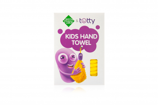 Green Fiber & Totty baby hand towel, yellow