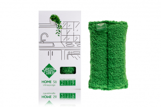 Green Fiber HOME S8, ultrasponge Involver sponge green