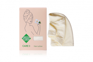 Green Fiber CARE 8 Hair turban, milky-white
