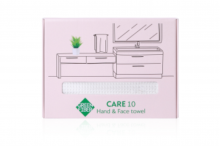 Green Fiber CARE 10 Hand & Face towel waffle, milky