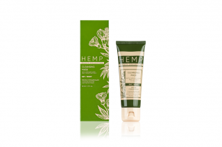 HEMP CLEANSING MASK with ground hemp and tomato extract